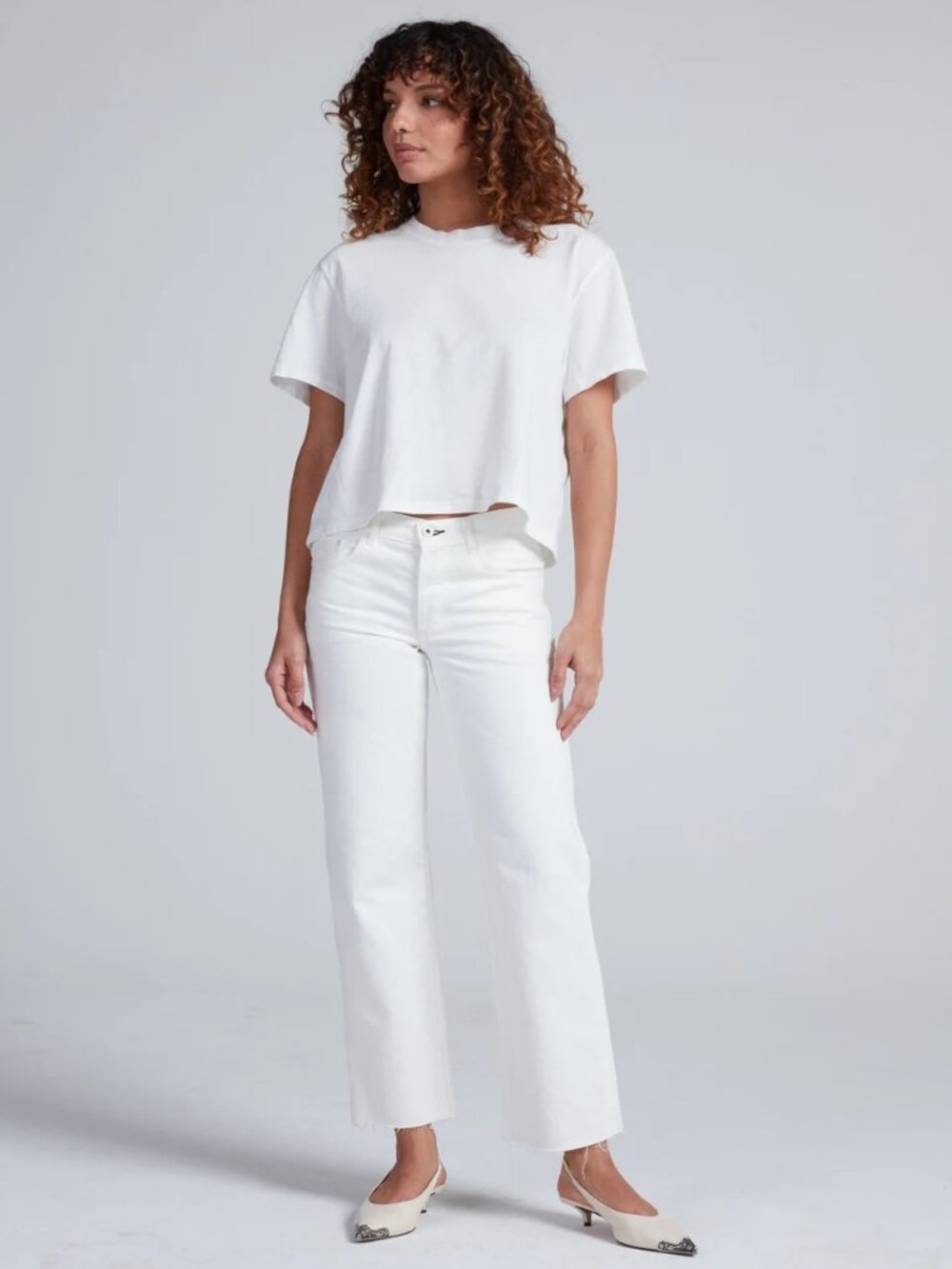 ASKK NY LOW RISE STRAIGHT RIGID RAW HEM JEANS 27